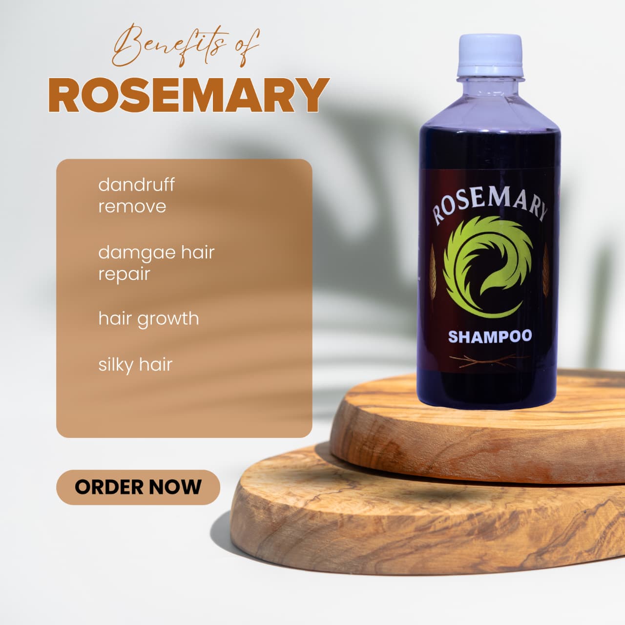 Rosemary Shampoo – Powered by Pure Rosemary Essential Oil