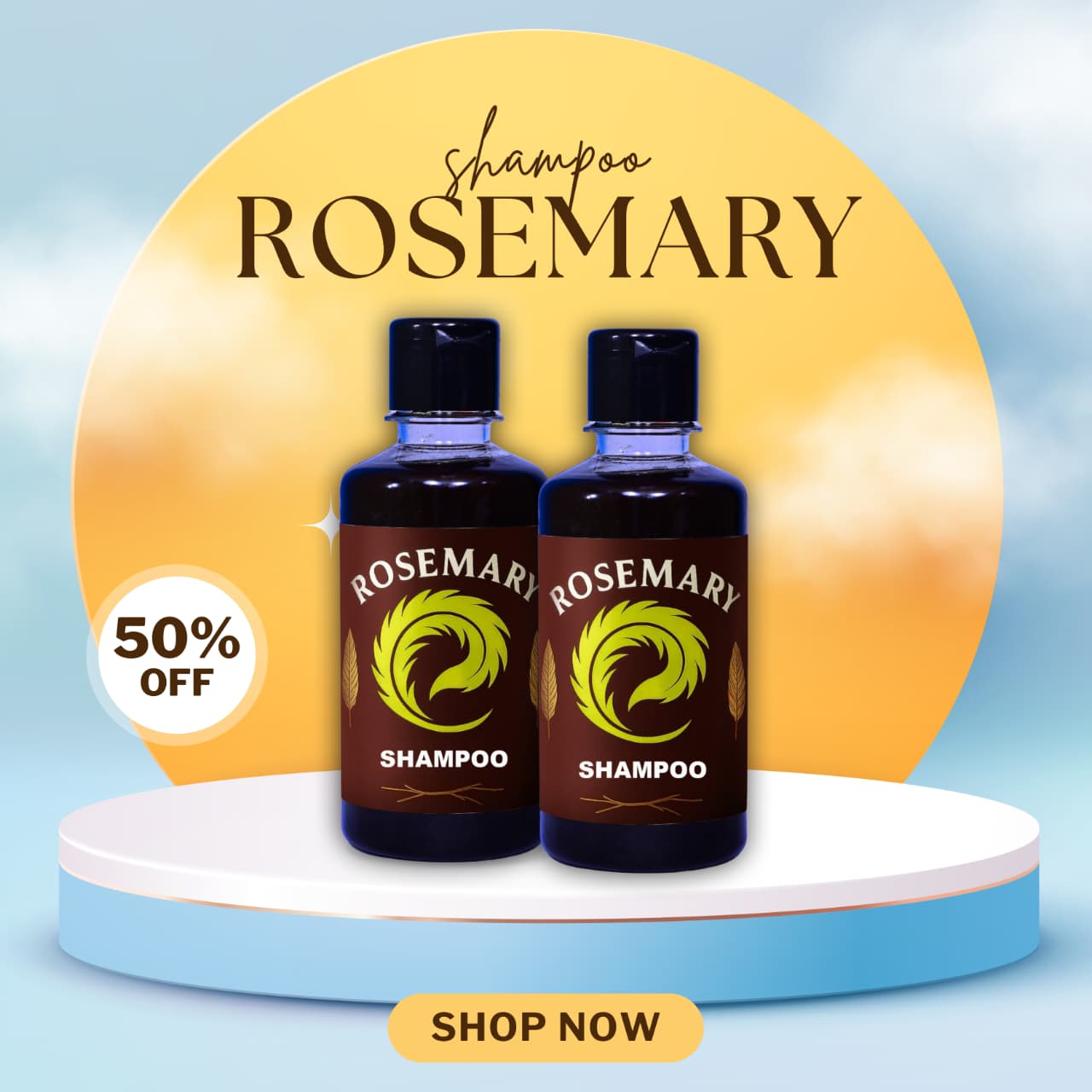 Rosemary Shampoo – Powered by Pure Rosemary Essential Oil